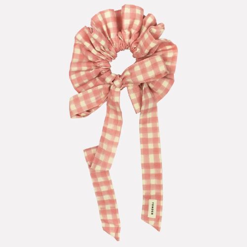 Cotton Tie Collar - Gingham - Floss