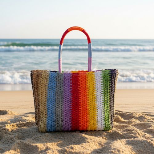 Milan - Striped Summer Tote Bag