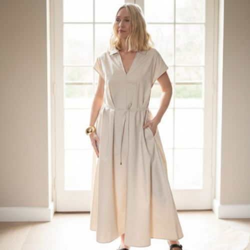 Alana Dress - Light Stone