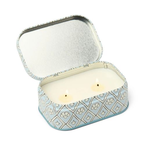 Cherie Printed Tin Candle - Lavender & Thyme