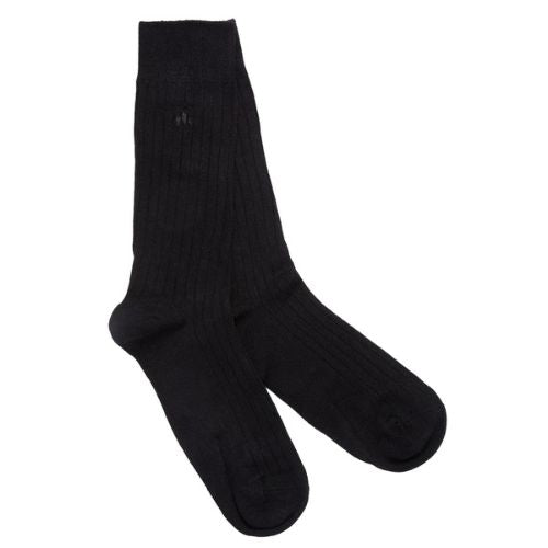 Bamboo Socks - Jet Black