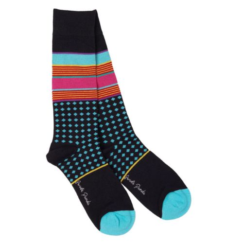 Bamboo Socks - Stripe & Diamond