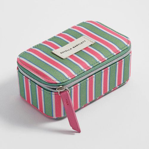 Green Stripe Mini Jewellery Box