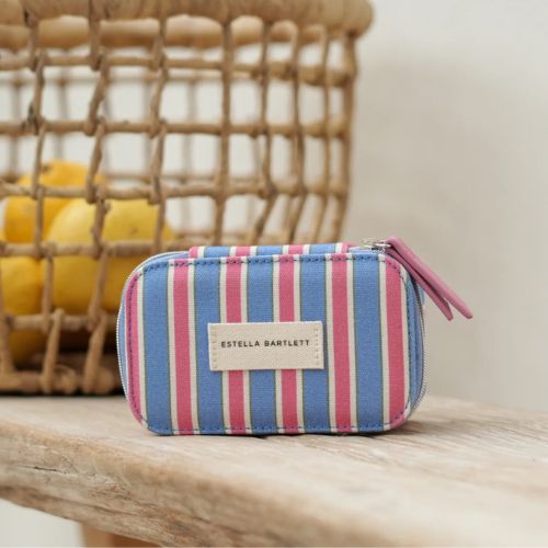 Blue Stripe Mini Jewellery Box