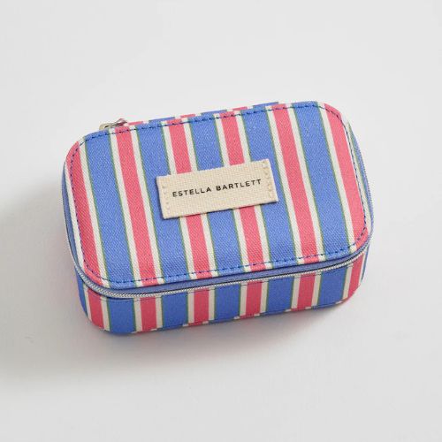 Blue Stripe Mini Jewellery Box