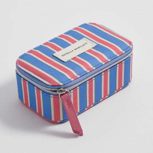 Blue Stripe Mini Jewellery Box