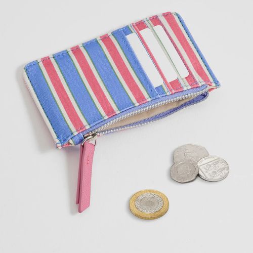 Blue Stripe Card Purse