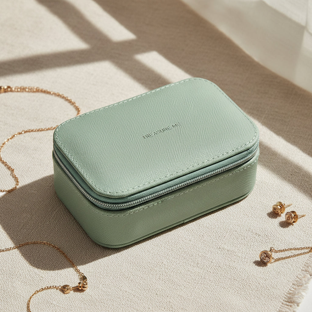 Mint Green Mini Jewellery Box - Treasure Me