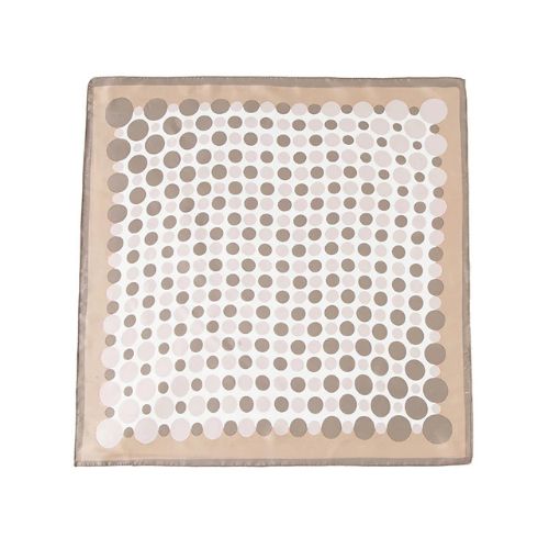 Square Spot Scarf - Beige