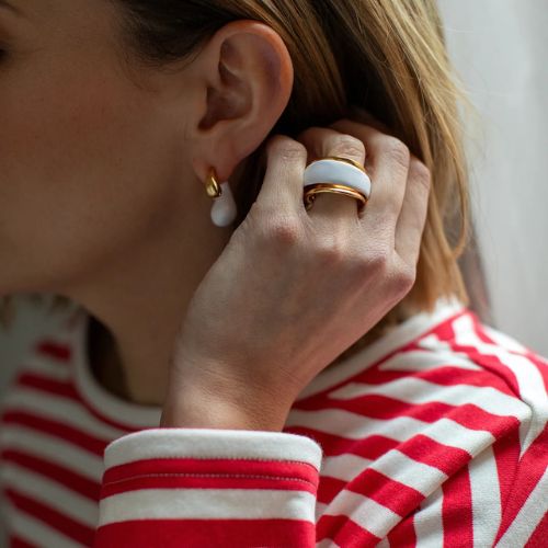 Adjustable Enamel Ring - Ring