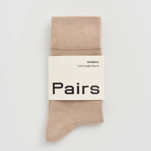 Milky Tea Beige Bamboo Socks