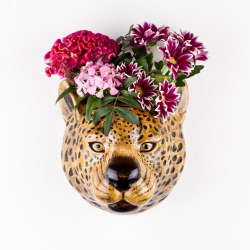 Quail - Leopard Wall Vase