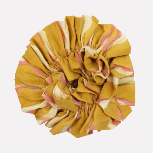 Cotton Ruffle Scrunchie - Wiggle - Honey