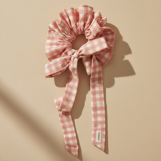 Cotton Tie Collar - Gingham - Floss
