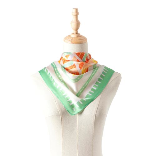 Orange/Green Triangle Scarf