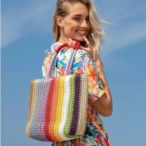 Milan - Striped Summer Tote Bag