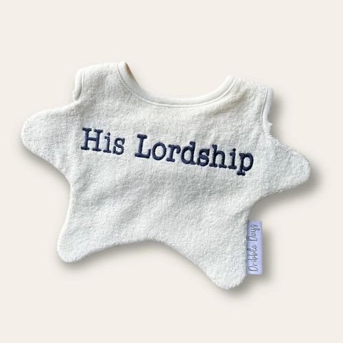 Baby Bib - His Lordship - Blue