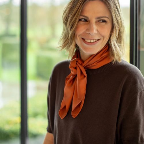 Lila Scarf - Brick