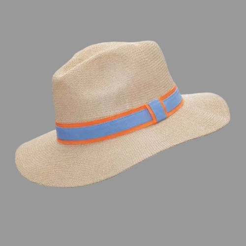 Panama Hat - Orange/Grey