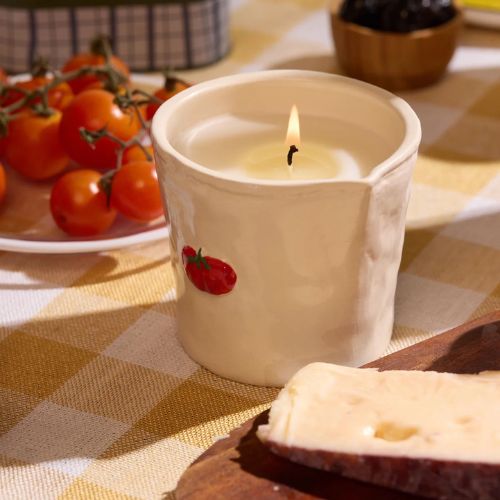 Tomato Embossed Ceramic Candle - Heirloom Tomato