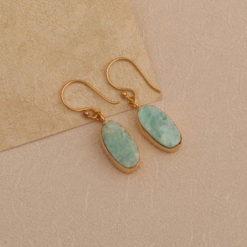Rough Amazonite Earrings