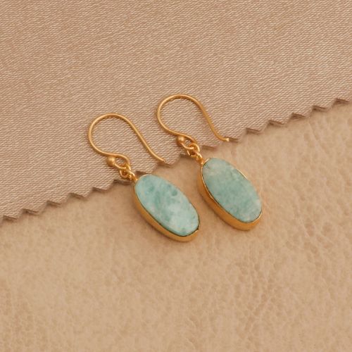 Rough Amazonite Earrings