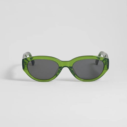London Transparent Green Oval Women’s Sunglasses