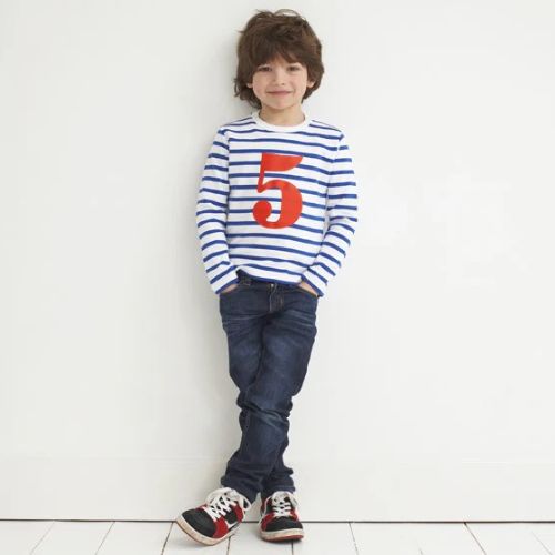 French Blue & White T-Shirt Aage 5
