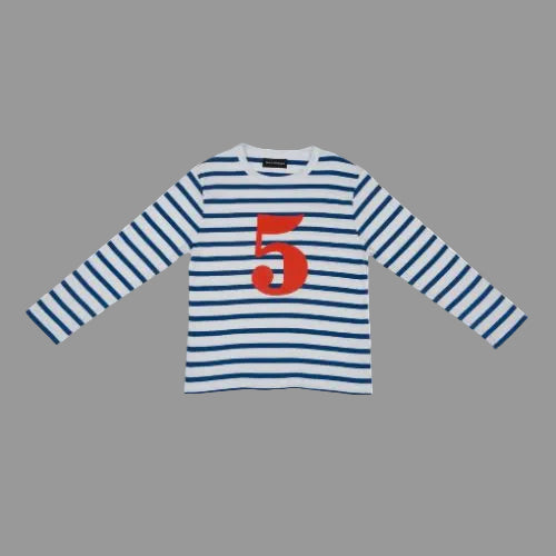 French Blue & White T-Shirt Aage 5