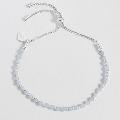 Wellness Blue Lace Agate Gemstone Amelia Bracelet