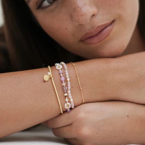 Pearl and Rose Quartz Duo Bracelet