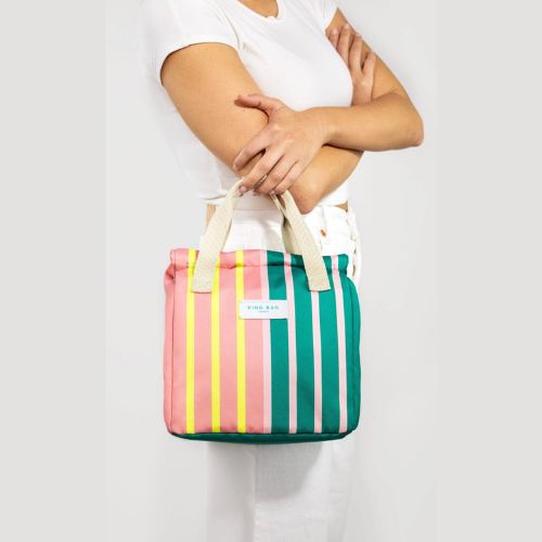 Lunch Bag - Bicolour Stripes