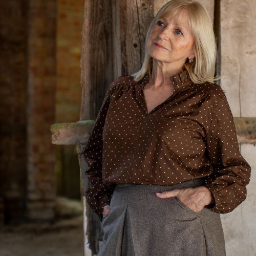 Greta Shirt - Brown Spot