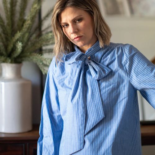Michelle Shirt - Stripe/Blue