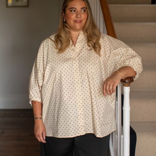 Scarlet Shirt - Spot/Light Beige