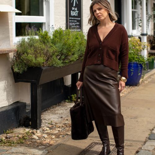 Andrea Cardigan - Chocolate
