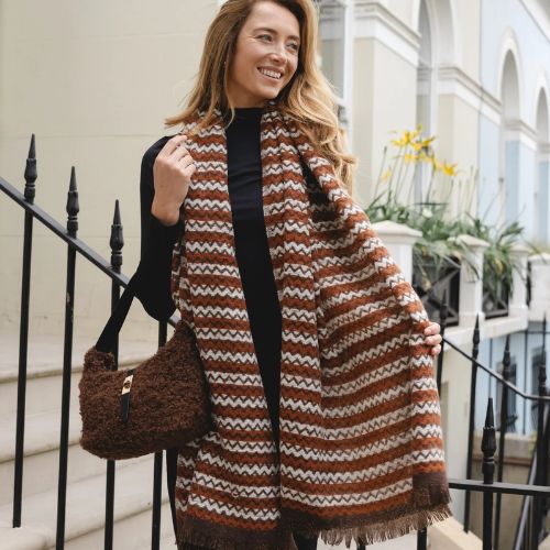 Stripe Scarf - Toffee