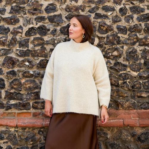 Vicki Fluffy Jumper - Oyster
