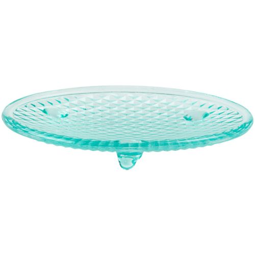 Glass Soap Dish - Green