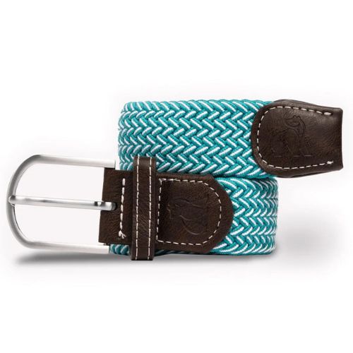 Recycled Woven Belt - Aqua