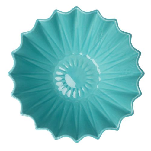 Etoile Fluted Salad Bowl - Aqua