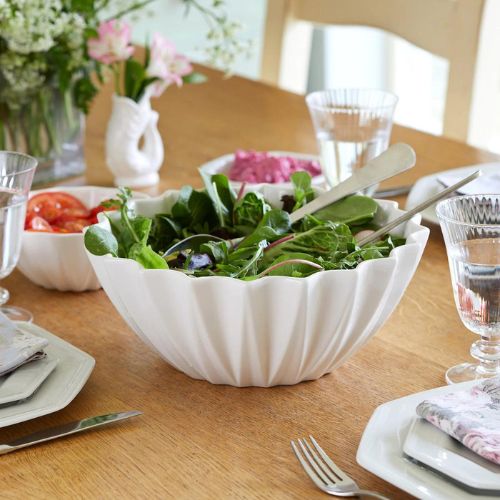 Etoile Fluted Salad Bowl - Cotton