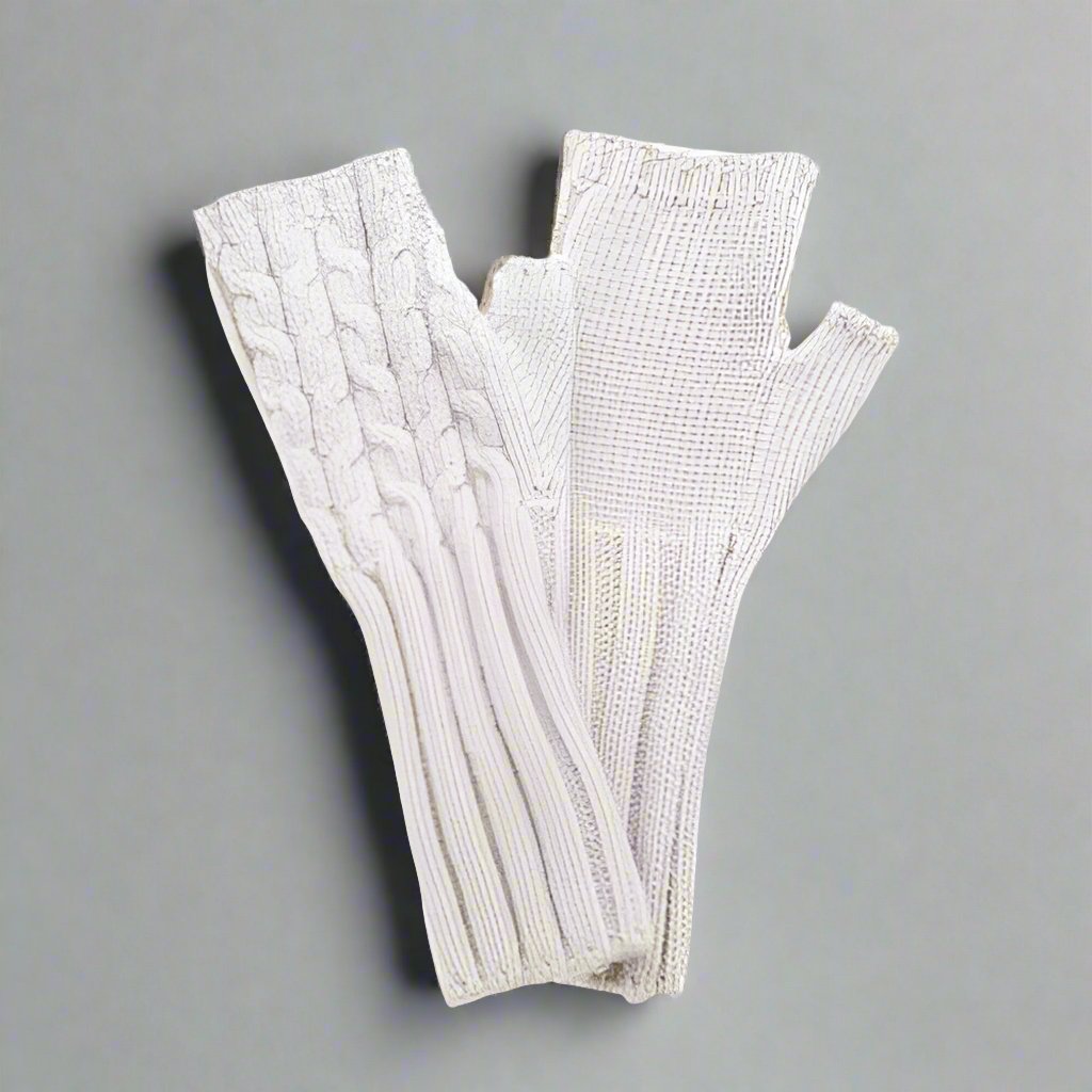 Fingerless Gloves - Stone