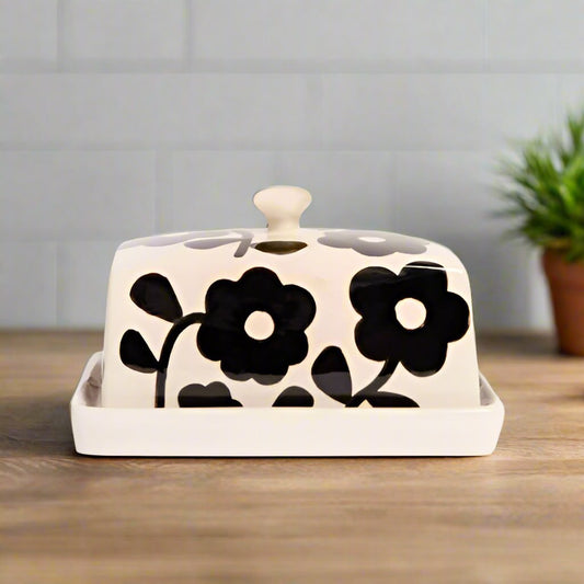 Mono Flower Butter Dish