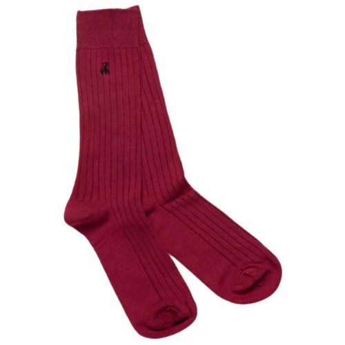 Bamboo Socks - Deep Burgundy