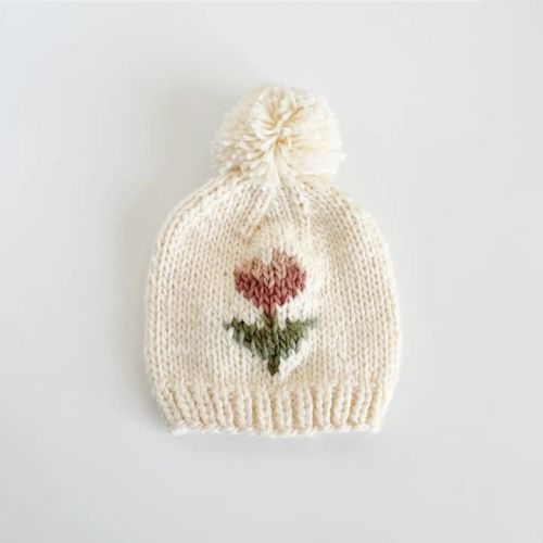 Tulip Flower Bobble Hat