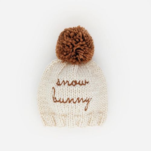 Snow Bunny Pecan Beanie Hat