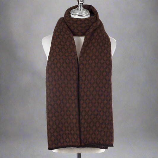 Chocolate Patterned Scarf