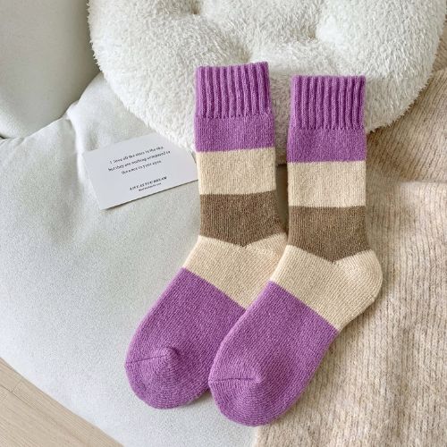 Purple Stripe Socks