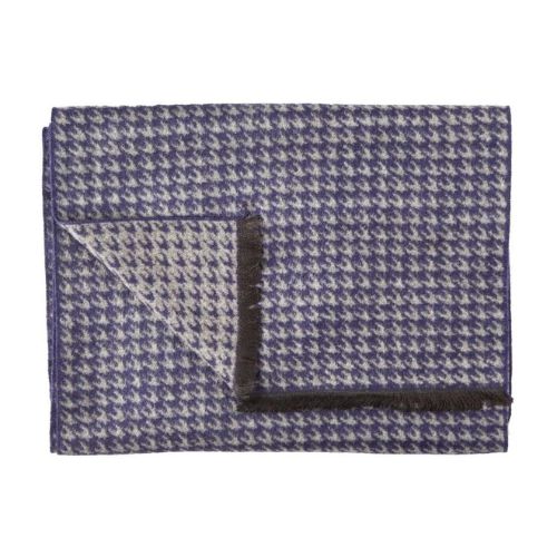 Bamboo Scarf - Classic Houndstooth Blue